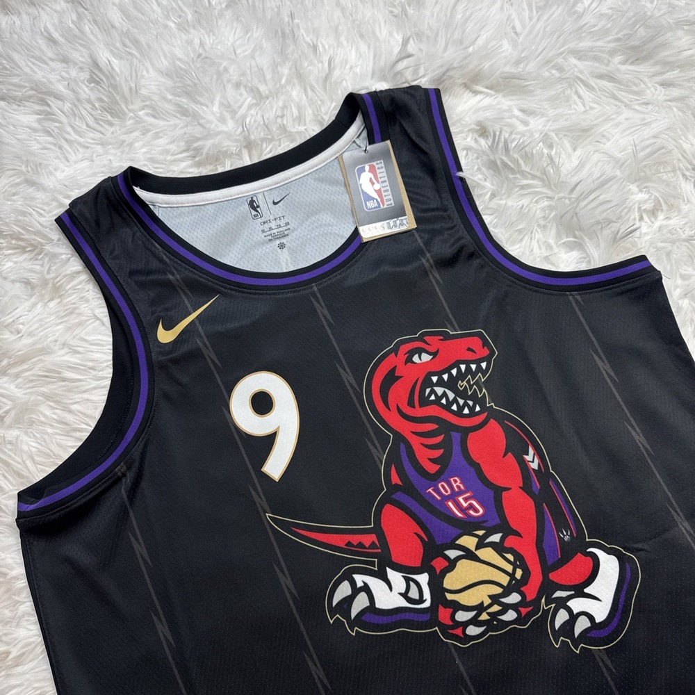 RJ Barrett Toronto Raptors Jersey City Edition Nike Swingman 52 XL Black Rare!!